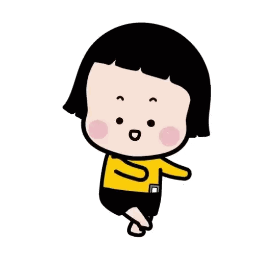 Girl In Yellow Shirt Standing On One Leg Sticker