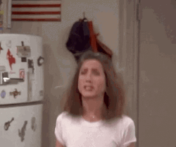 Girl Jump Out Of Excitement GIF
