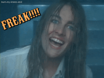 Girl Laugh Angry Freak GIF