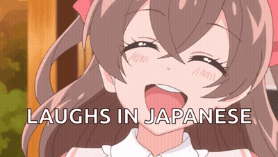 Girl Laughs In Japanese GIF