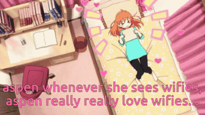 Girl Laying On Bed Saying Aspen Whenever She Sees Wifi GIF