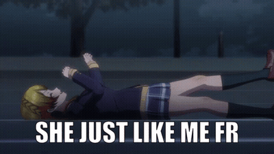Girl Laying On Ground She Just Like Me Fr GIF