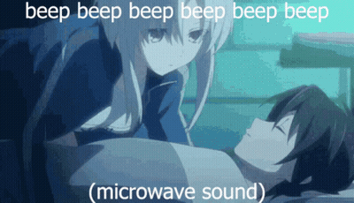 Girl Laying On Man's Chest Saying Beep Beep Beep GIF