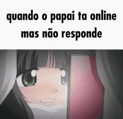 Girl Looking At Cell Phone Quando O Papai Ta Online Mas Não Responde GIF