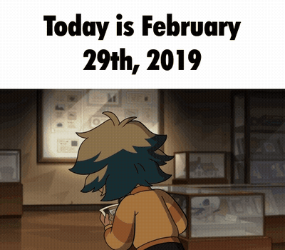 Girl Looking At Display Case February 29 2019 GIF
