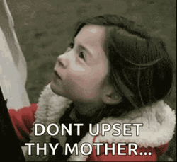 Girl Looking At Her Mom GIF