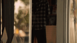 Girl Looking From The Door GIF