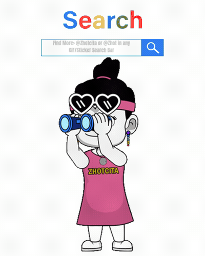 Girl Looking Through Binoculars GIF