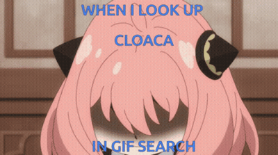 Girl Looking Up With Cloaca Gif Search GIF