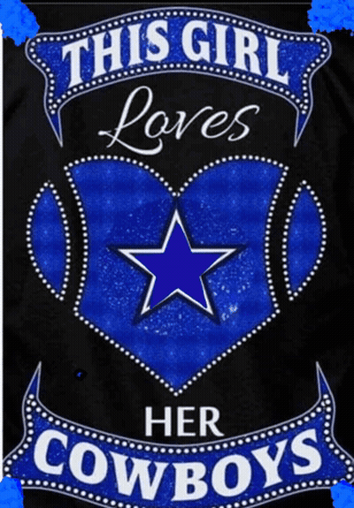 Girl Loves Cowboys Poster GIF