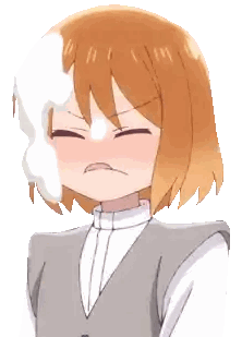 Girl Making Funny Face Sticker