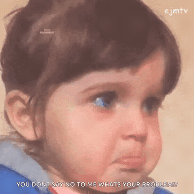 Girl Making Funny Face Saying No GIF