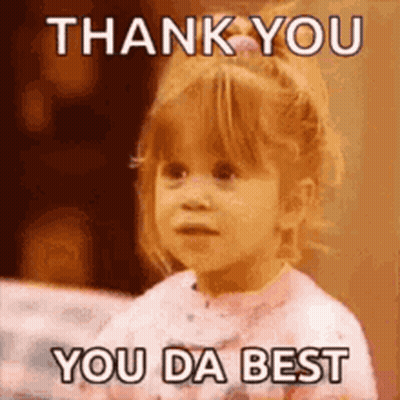 Girl Making Funny Face Saying Thank You GIF