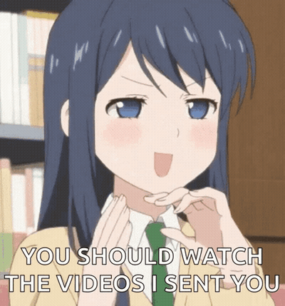 Girl Making Funny Face Saying Watch The Videos I Sent You GIF