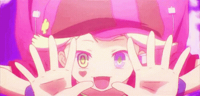 Girl Making Funny Face With Hands GIF