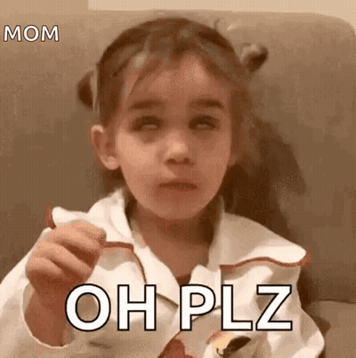 Girl Making Funny Face With Oh Plz Paper GIF