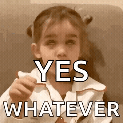 Girl Making Funny Face With Yes Paper GIF