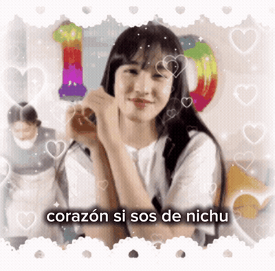 Girl Making Heart Shape Corazon Si Sos De Nichu GIF