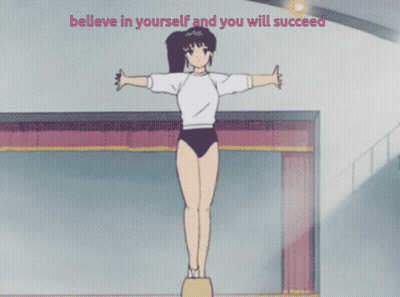 Girl On Balance Beam Believing In Yourself GIF