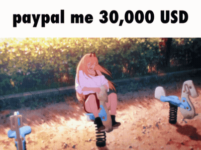Girl On Seesaw Saying Paypal Me 30000 USD GIF