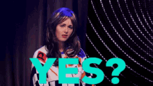 Girl On Stage Yes No GIF