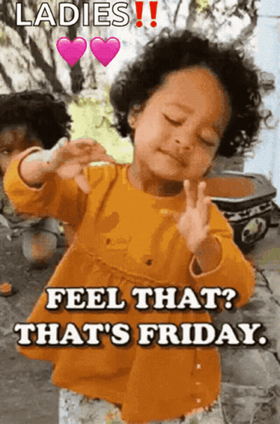 Girl Peace Sign Ladies Feel That? That's Friday GIF