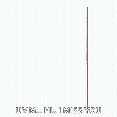 Girl Peeking Out Saying Hi I Miss You GIF