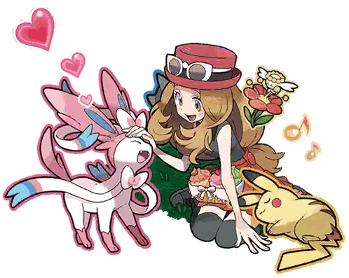 Girl Petting Pink Squirrel Sticker