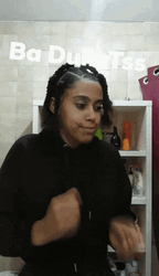 Girl Playing Ba Dum Tss GIF