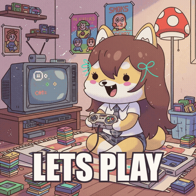 Girl Playing Video Game Lets Play GIF