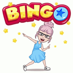 Girl Pointing Bingo Stars