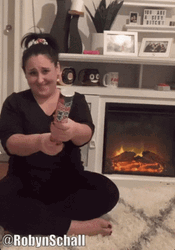 Girl Pop The Confetti Cannon GIF