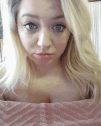 Girl Posing With Pouty Face GIF