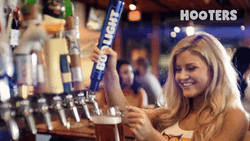Girl Pouring Bud Light On Her Bottle GIF