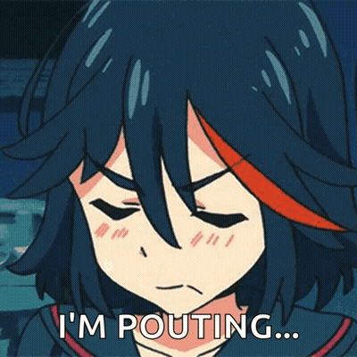 Girl Pouting Saying I'm Pouting GIF