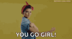 Girl Power Rosie The Riveter Mimic GIF