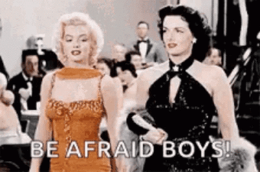Girl Power Vintage Marilyn Monroe Walking GIF