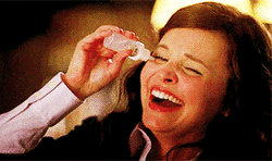 Girl Putting Eyedrops Laughing Then Crying  GIF