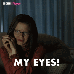 Girl Reaction Flying Hair My Eyes GIF