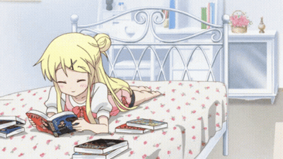 Girl Reading A Certain Scientific Railgun GIF