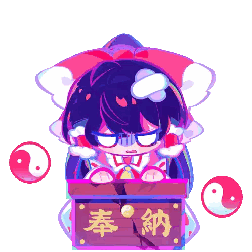 Girl Reading Book With Chinese Writing Sticker