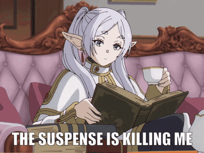 Girl Reading Book With Suspense Is Killing Me GIF