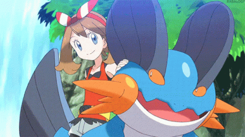 Girl Riding Blue And Orange Monster GIF