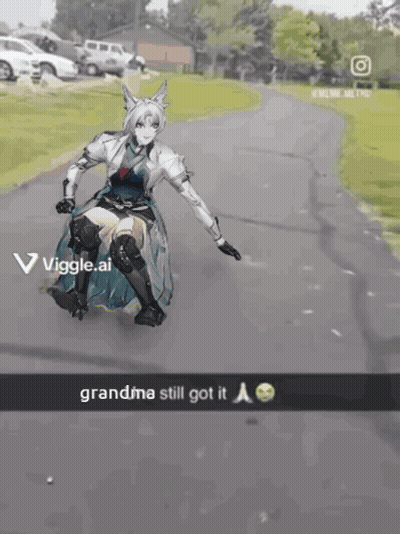 Girl Riding Skateboard Grandma Still Got It GIF
