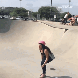 Girl Roller Skating Ballet Tricks GIF