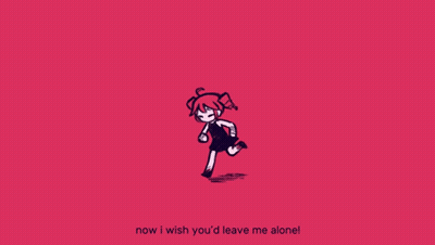 Girl Running With Words I Can't Say GIF