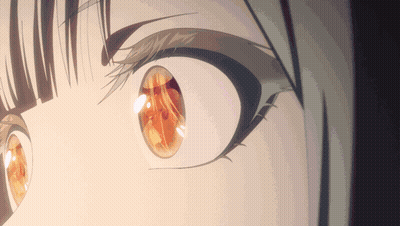Girl's Eye Reflection Of Person GIF
