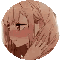 Girl's Face Close Up With Circle Sticker