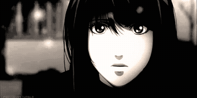 Girl's Face In Black And White With Frozen99 Tumblr GIF