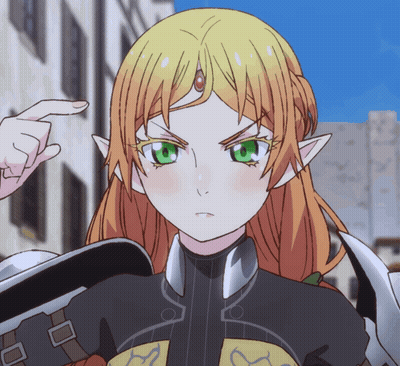 Girl's Face Pointed At GIF